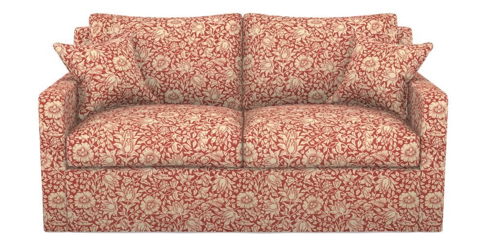 Product photograph of Stopham Sofa Bed 2 5 Seater Sofa Bed In William Morris Collection - Mallow - Madder from Sofas and Stuff Limited