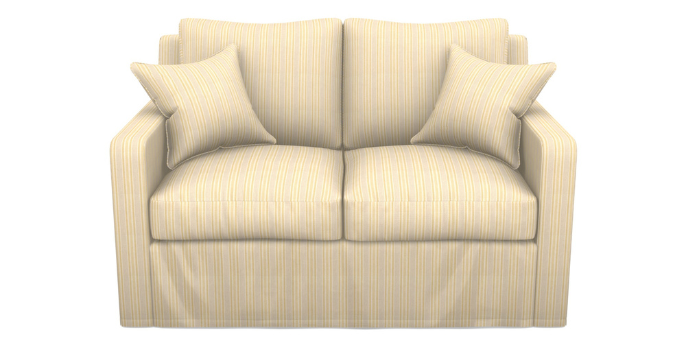 Product photograph of Stopham Sofa Bed 2 Seater Sofa Bed In Cloth 22 - Racing Stripes Ayr - Lemon from Sofas and Stuff Limited