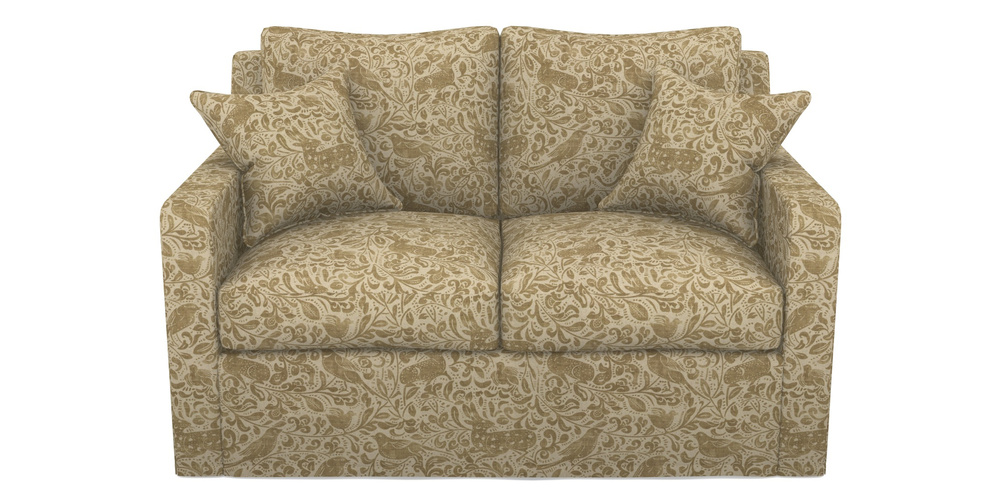 Product photograph of Stopham Sofa Bed 2 Seater Sofa Bed In V A Drawn From Nature - Bird And Rabbit - Gold from Sofas and Stuff Limited