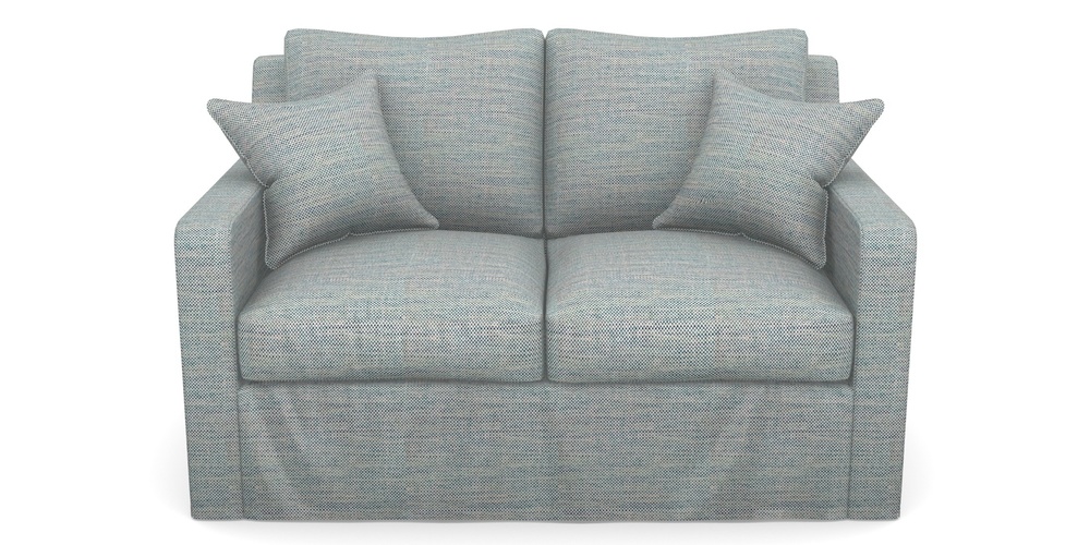 Product photograph of Stopham Sofa Bed 2 Seater Sofa Bed In Basket Weave - Blue from Sofas and Stuff Limited
