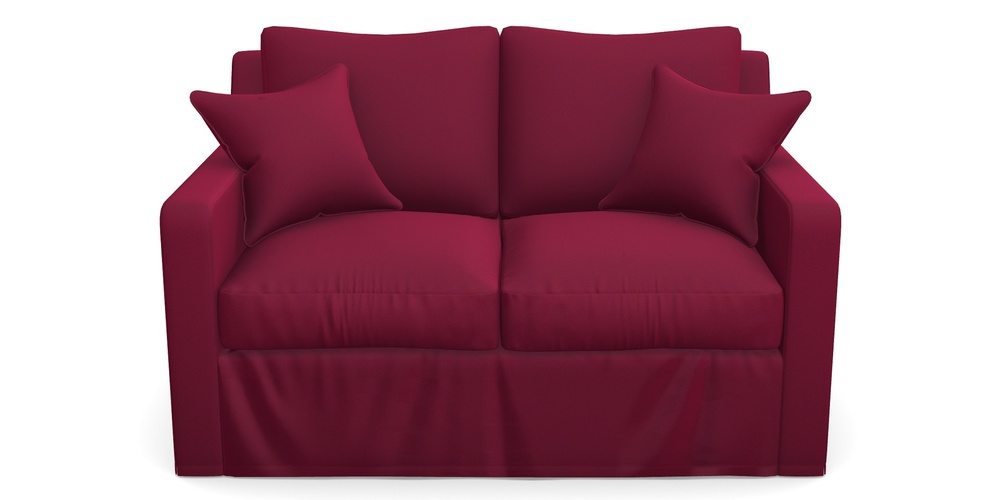 Product photograph of Stopham Sofa Bed 2 Seater Sofa Bed In Clever Glossy Velvet - Chianti from Sofas and Stuff Limited