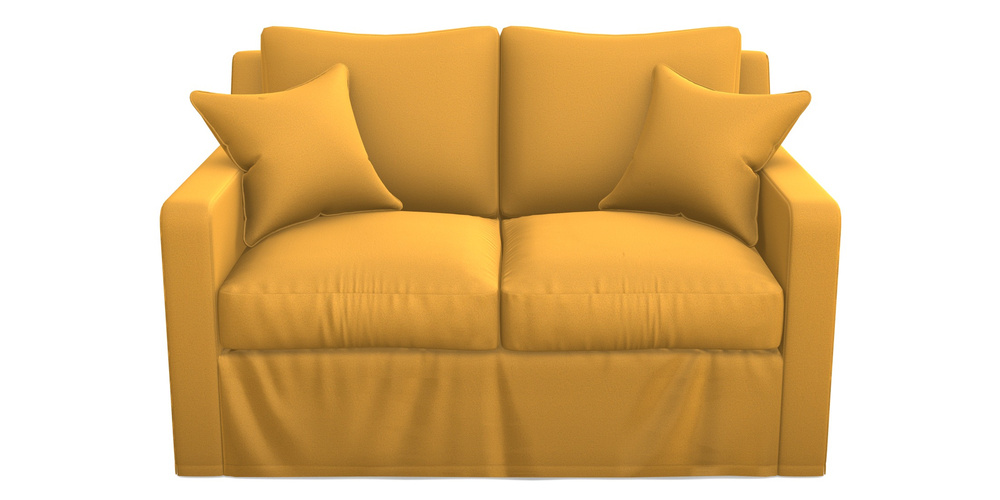 Product photograph of Stopham Sofa Bed 2 Seater Sofa Bed In Clever Glossy Velvet - Fools Gold from Sofas and Stuff Limited