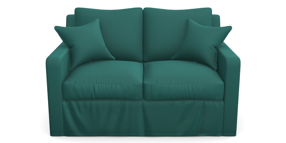 Product photograph of Stopham Sofa Bed 2 Seater Sofa Bed In Clever Glossy Velvet - Kingfisher from Sofas and Stuff Limited