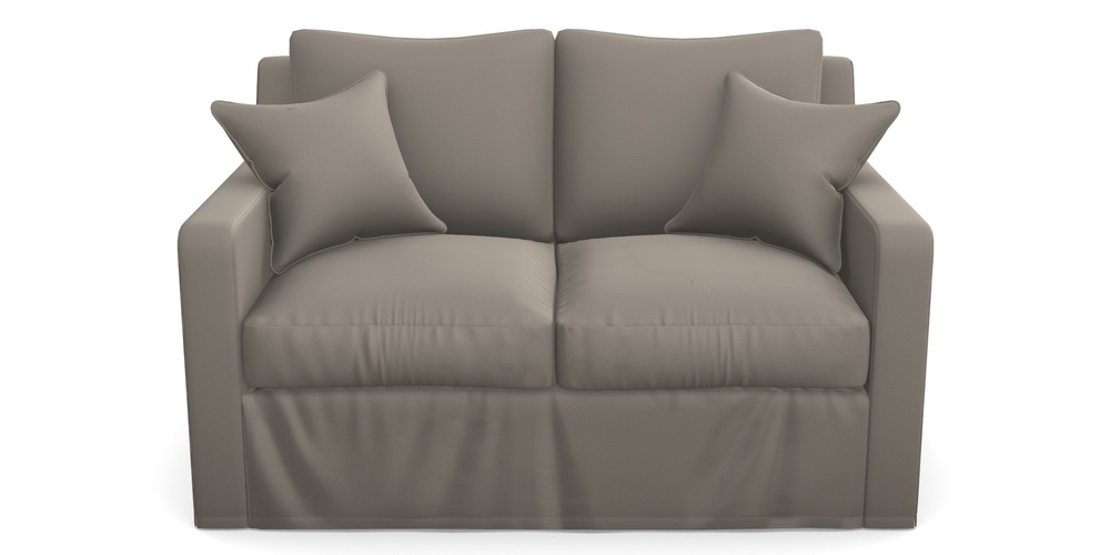 Product photograph of Stopham Sofa Bed 2 Seater Sofa Bed In Clever Glossy Velvet - Mole from Sofas and Stuff Limited
