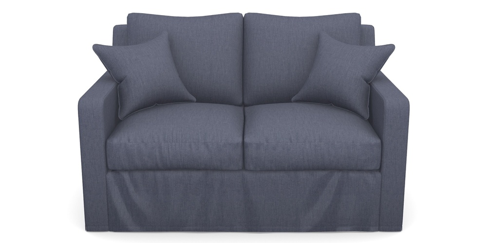 Product photograph of Stopham Sofa Bed 2 Seater Sofa Bed In Clever Cotton Mix - Oxford Blue from Sofas and Stuff Limited