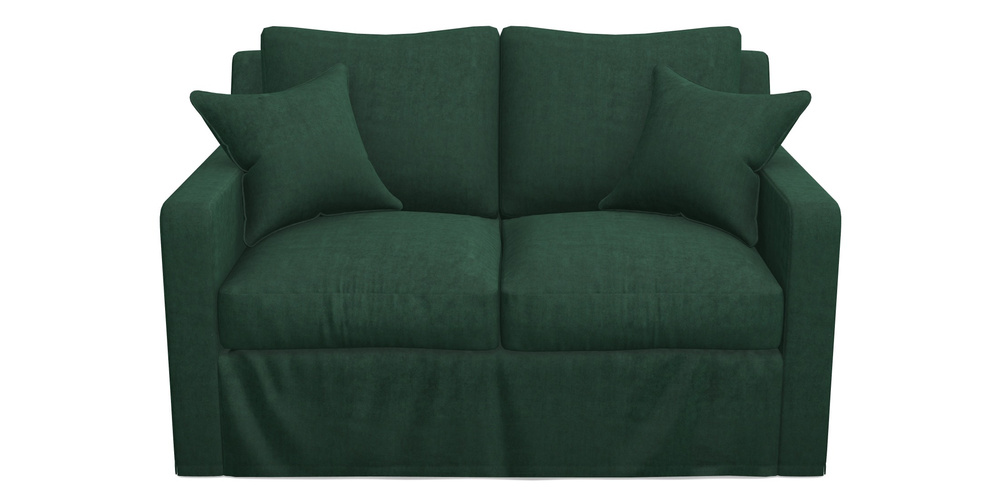 Product photograph of Stopham Sofa Bed 2 Seater Sofa Bed In Clever Tough And Eco Velvet - Pine from Sofas and Stuff Limited