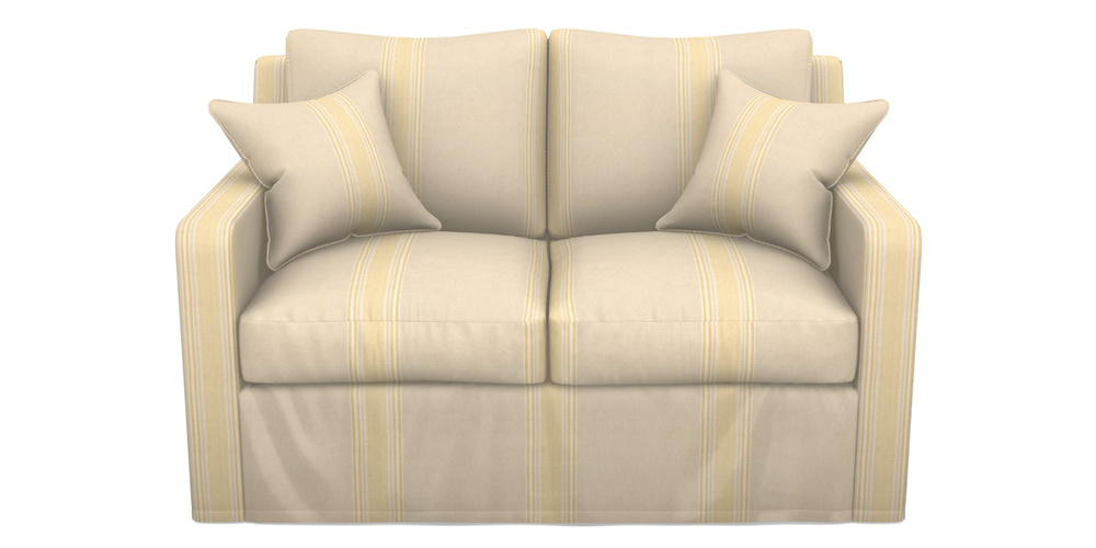 Product photograph of Stopham Sofa Bed 2 Seater Sofa Bed In Cloth 22 - Racing Stripes Cheltenham - Lemon from Sofas and Stuff Limited