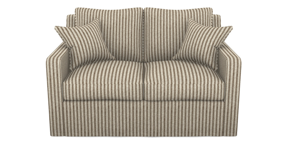 Product photograph of Stopham Sofa Bed 2 Seater Sofa Bed In Cloth 22 - Pinstripe - Peat from Sofas and Stuff Limited