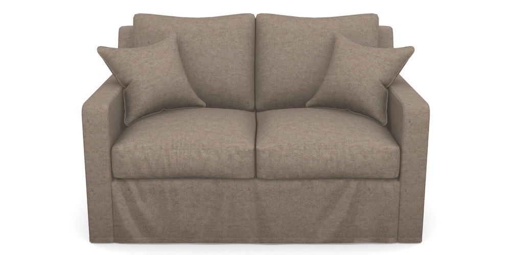 Product photograph of Stopham Sofa Bed 2 Seater Sofa Bed In Easy Clean Plain - Camel from Sofas and Stuff Limited