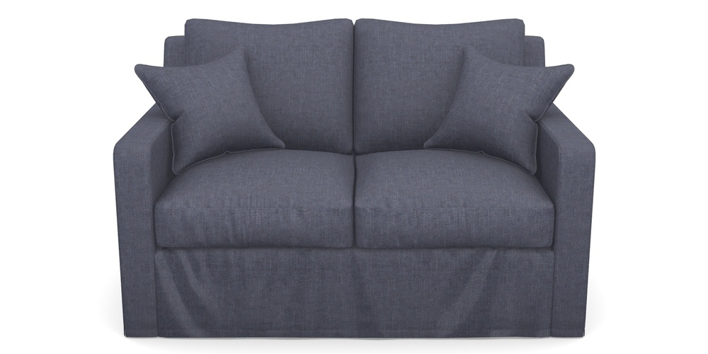 Product photograph of Stopham Sofa Bed 2 Seater Sofa Bed In Easy Clean Plain - Navy from Sofas and Stuff Limited