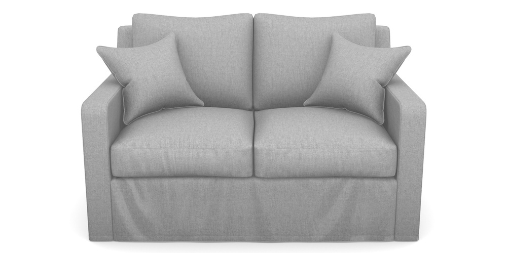 Product photograph of Stopham Sofa Bed 2 Seater Sofa Bed In Easy Clean Plain - Silver from Sofas and Stuff Limited