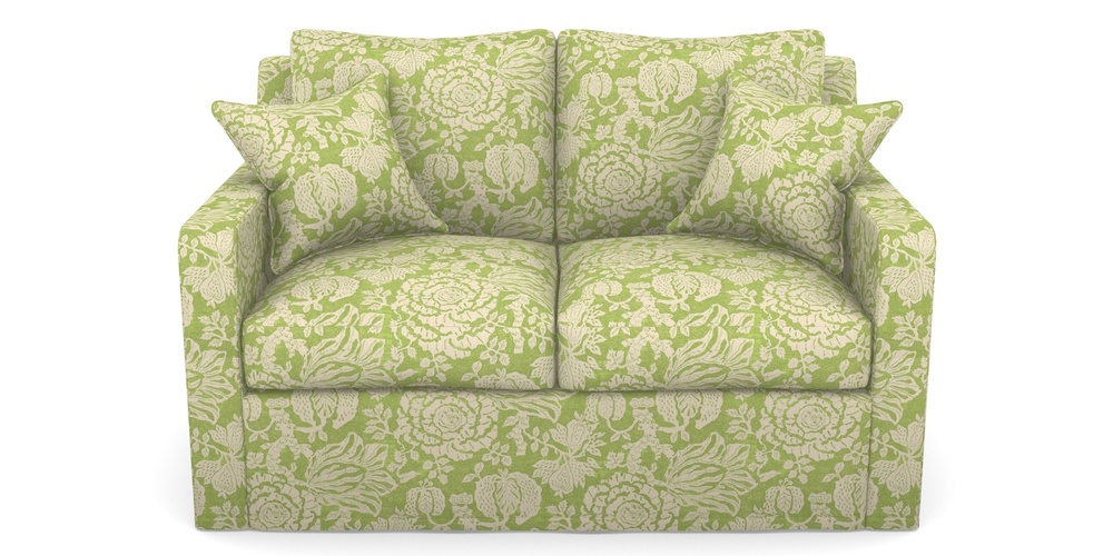 Product photograph of Stopham Sofa Bed 2 Seater Sofa Bed In V A Brompton Collection - Flowering Kale - Lime from Sofas and Stuff Limited