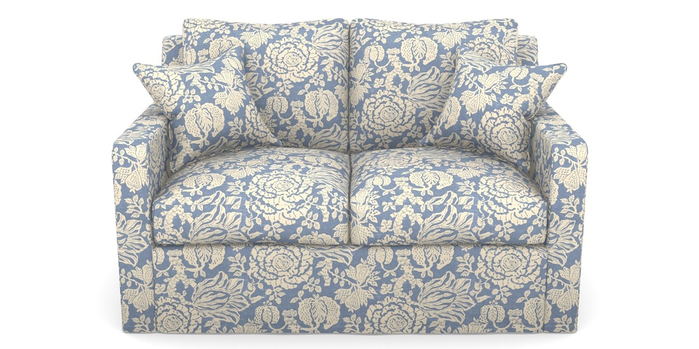 Product photograph of Stopham Sofa Bed 2 Seater Sofa Bed In V A Brompton Collection - Flowering Kale - Morning Blue from Sofas and Stuff Limited