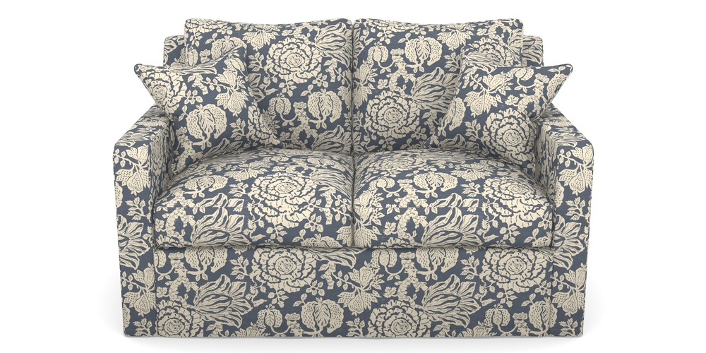 Product photograph of Stopham Sofa Bed 2 Seater Sofa Bed In V A Brompton Collection - Flowering Kale - Midnight Blue from Sofas and Stuff Limited