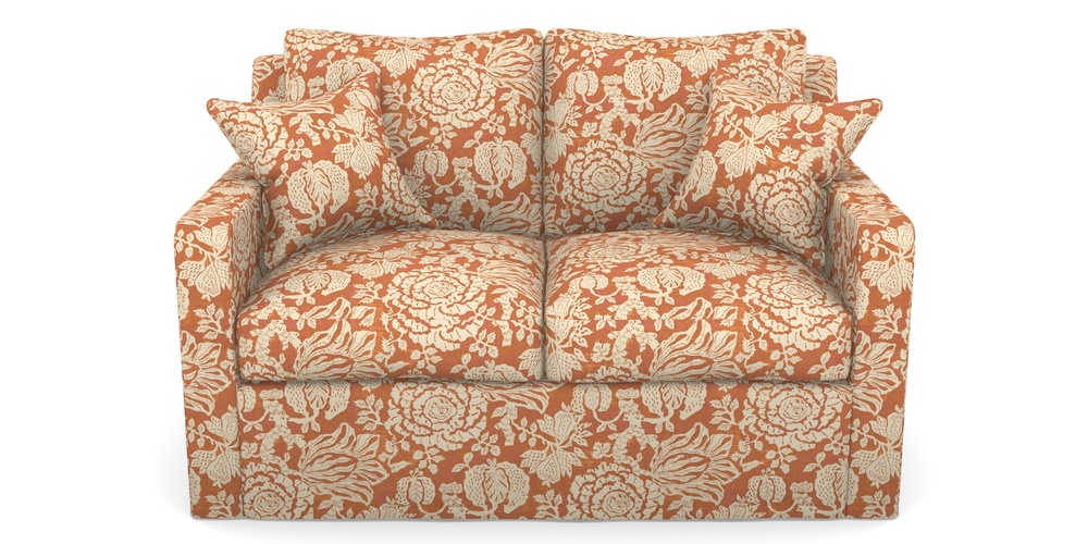 Product photograph of Stopham Sofa Bed 2 Seater Sofa Bed In V A Brompton Collection - Flowering Kale - Terracotta from Sofas and Stuff Limited