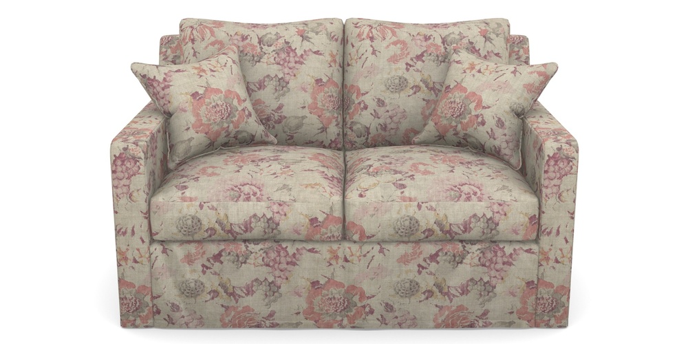 Product photograph of Stopham Sofa Bed 2 Seater Sofa Bed In Floral Linen - Faith Antique Sangria from Sofas and Stuff Limited