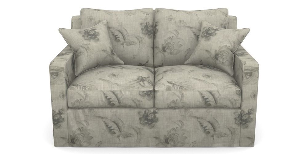 Product photograph of Stopham Sofa Bed 2 Seater Sofa Bed In Floral Linen - Lela Mystery Oat Sepia from Sofas and Stuff Limited