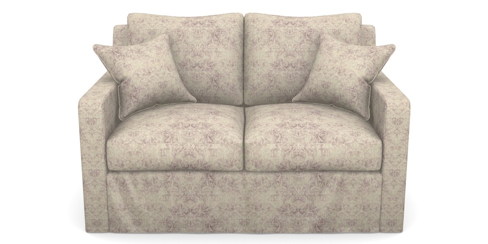 Product photograph of Stopham Sofa Bed 2 Seater Sofa Bed In Grace Linen - Grape from Sofas and Stuff Limited