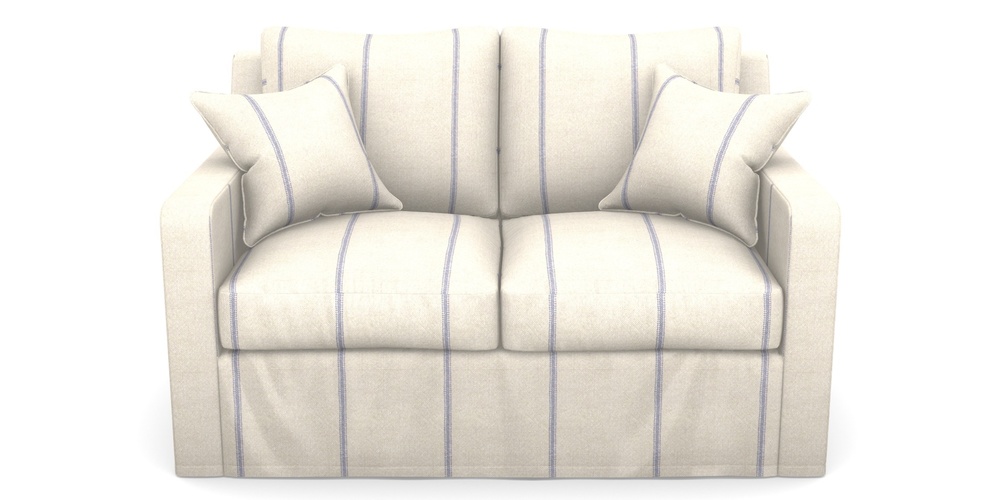 Product photograph of Stopham Sofa Bed 2 Seater Sofa Bed In Grain Sack Stripe - Blue from Sofas and Stuff Limited