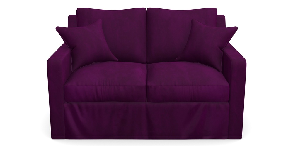Product photograph of Stopham Sofa Bed 2 Seater Sofa Bed In House Clever Velvet - Aubergine from Sofas and Stuff Limited
