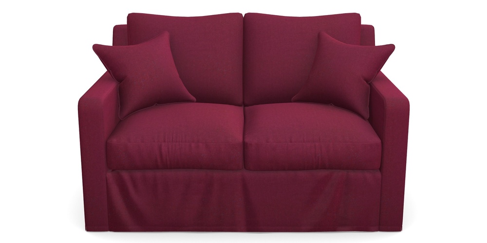 Product photograph of Stopham Sofa Bed 2 Seater Sofa Bed In House Velvet - Claret from Sofas and Stuff Limited