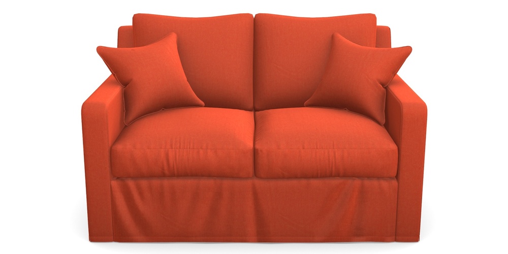 Product photograph of Stopham Sofa Bed 2 Seater Sofa Bed In House Velvet - Terracotta from Sofas and Stuff Limited