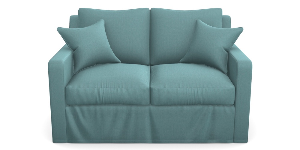 Product photograph of Stopham Sofa Bed 2 Seater Sofa Bed In House Velvet - Wedgewood from Sofas and Stuff Limited