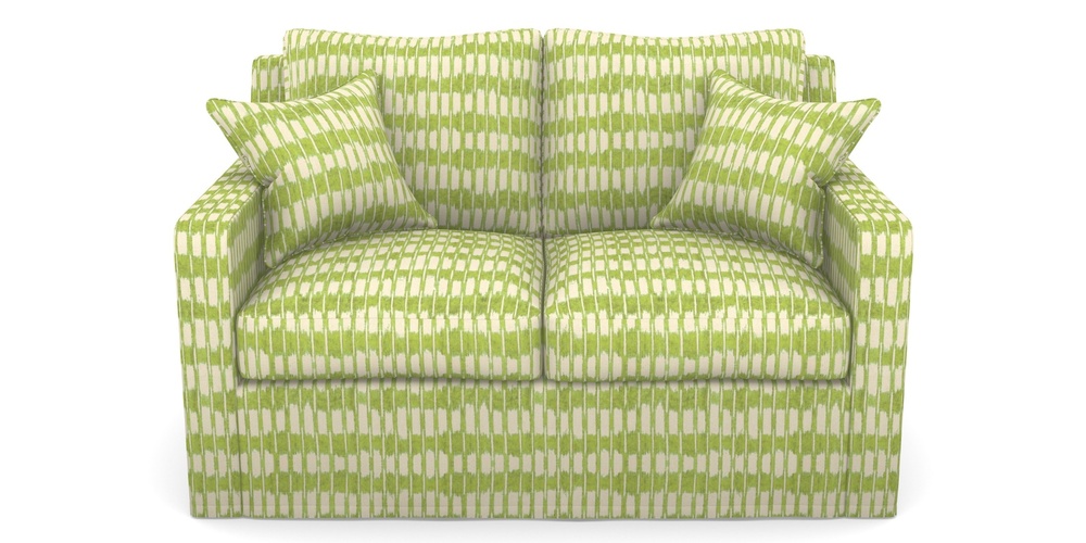 Product photograph of Stopham Sofa Bed 2 Seater Sofa Bed In V A Brompton Collection - Ikat - Lime from Sofas and Stuff Limited