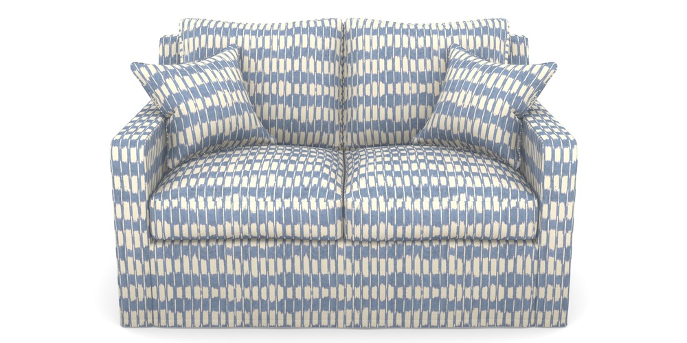 Product photograph of Stopham Sofa Bed 2 Seater Sofa Bed In V A Brompton Collection - Ikat - Morning Blue from Sofas and Stuff Limited