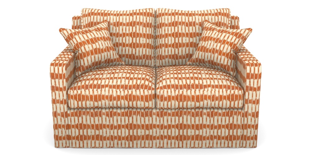 Product photograph of Stopham Sofa Bed 2 Seater Sofa Bed In V A Brompton Collection - Ikat - Terracotta from Sofas and Stuff Limited