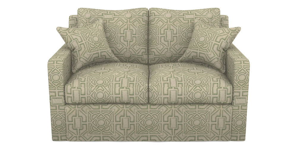 Product photograph of Stopham Sofa Bed 2 Seater Sofa Bed In Rhs Collection - Large Knot Garden Linen - Green from Sofas and Stuff Limited