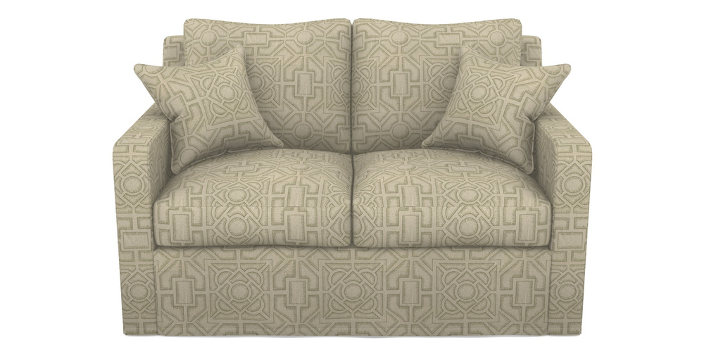 Product photograph of Stopham Sofa Bed 2 Seater Sofa Bed In Rhs Collection - Large Knot Garden Linen - Pistachio from Sofas and Stuff Limited