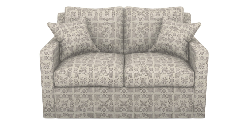 Product photograph of Stopham Sofa Bed 2 Seater Sofa Bed In Rhs Collection - Small Knot Garden Cotton Weave - Grey from Sofas and Stuff Limited