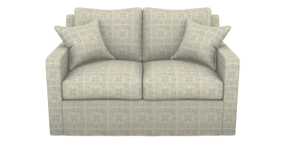 Product photograph of Stopham Sofa Bed 2 Seater Sofa Bed In Rhs Collection - Small Knot Garden Cotton Weave - Pistachio from Sofas and Stuff Limited