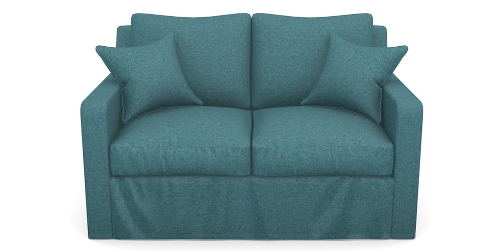 Product photograph of Stopham Sofa Bed 2 Seater Sofa Bed In Soft Wool - Cerulean from Sofas and Stuff Limited