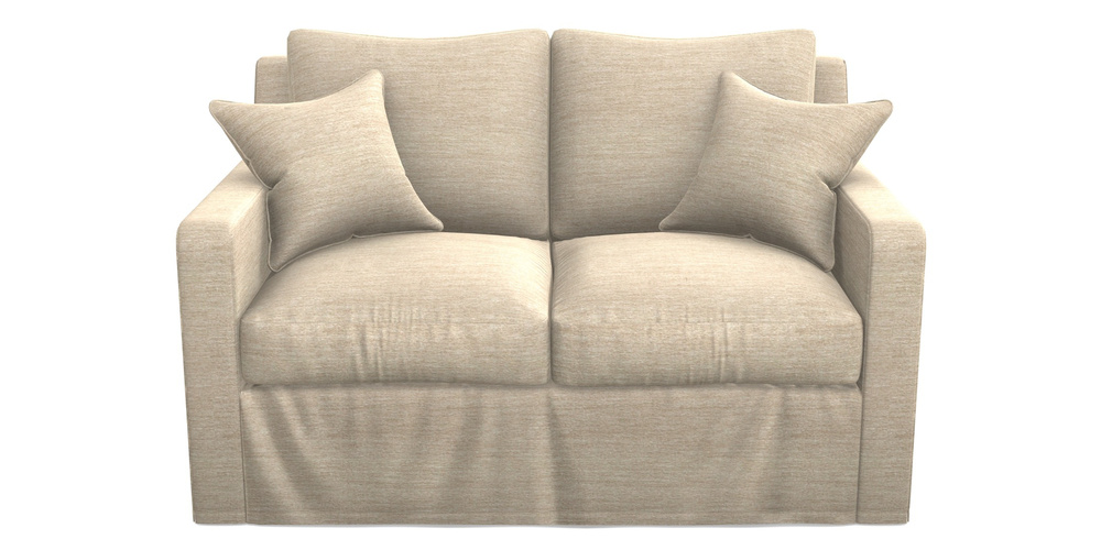 Product photograph of Stopham Sofa Bed 2 Seater Sofa Bed In Textured Velvet - Almond from Sofas and Stuff Limited