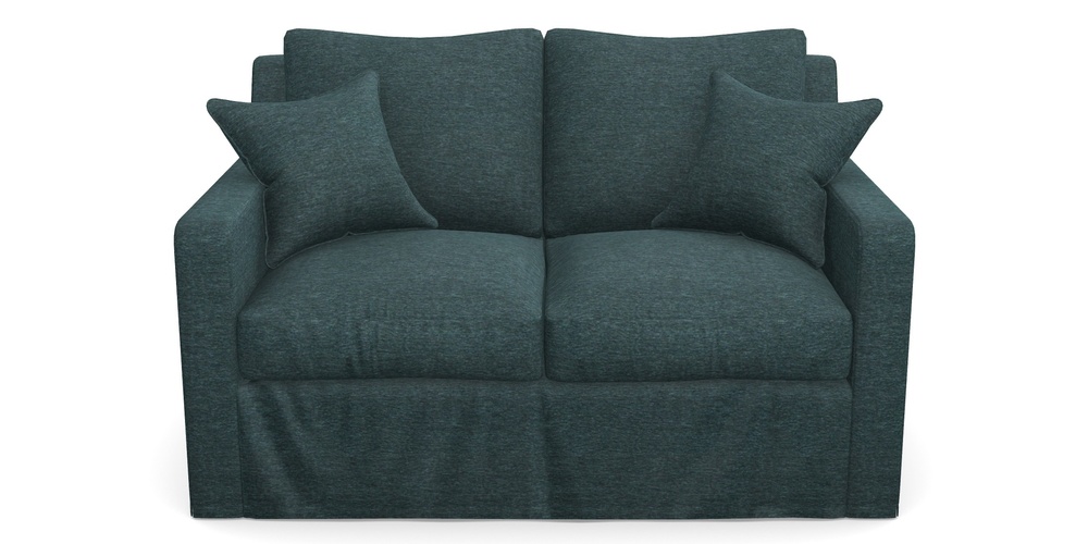 Product photograph of Stopham Sofa Bed 2 Seater Sofa Bed In Textured Velvet - Atlantic from Sofas and Stuff Limited
