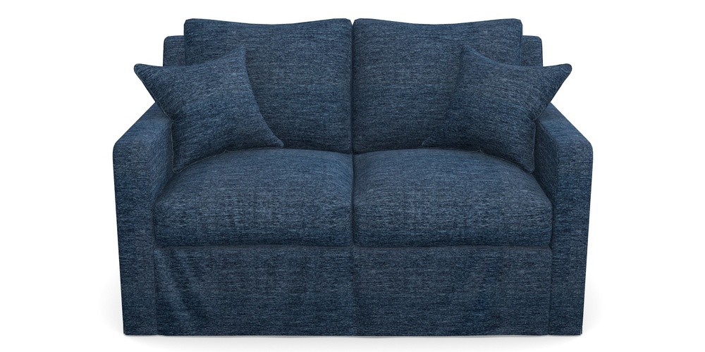 Product photograph of Stopham Sofa Bed 2 Seater Sofa Bed In Textured Velvet - Denim from Sofas and Stuff Limited