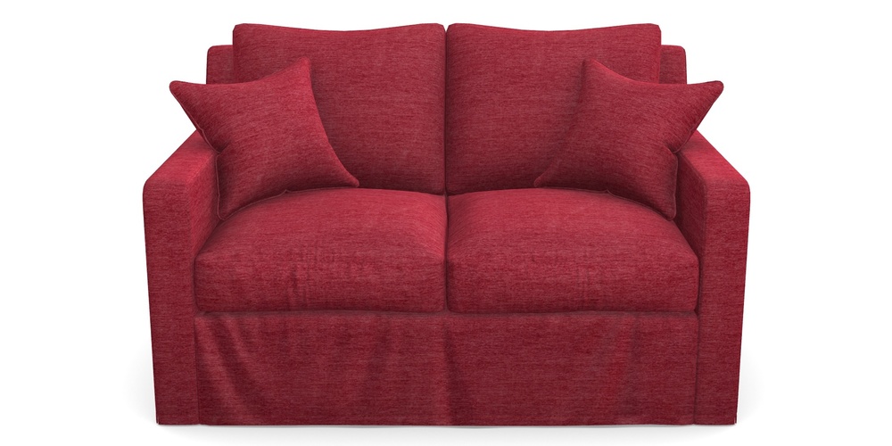 Product photograph of Stopham Sofa Bed 2 Seater Sofa Bed In Textured Velvet - Firebrick from Sofas and Stuff Limited