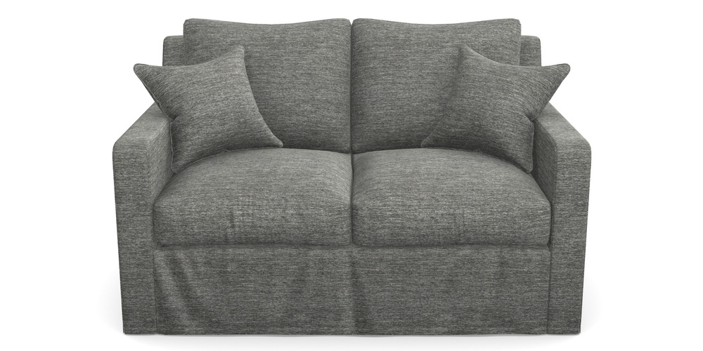Product photograph of Stopham Sofa Bed 2 Seater Sofa Bed In Textured Velvet - Slate from Sofas and Stuff Limited