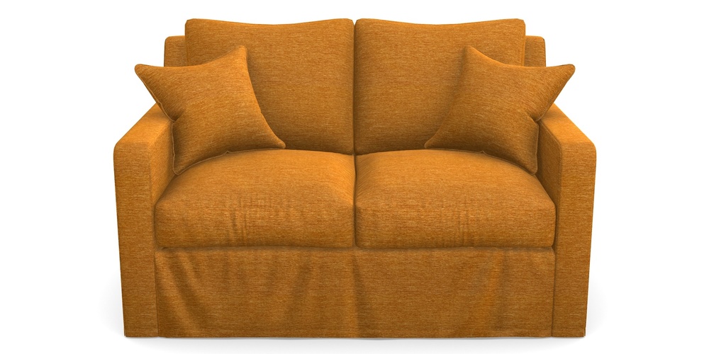 Product photograph of Stopham Sofa Bed 2 Seater Sofa Bed In Textured Velvet - Turmeric from Sofas and Stuff Limited