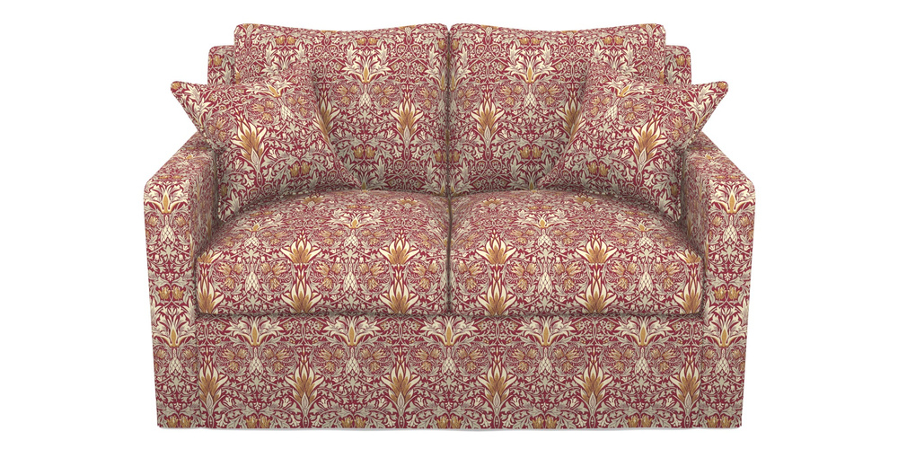 Product photograph of Stopham Sofa Bed 2 Seater Sofa Bed In William Morris Collection - Snakeshead - Claret Gold from Sofas and Stuff Limited