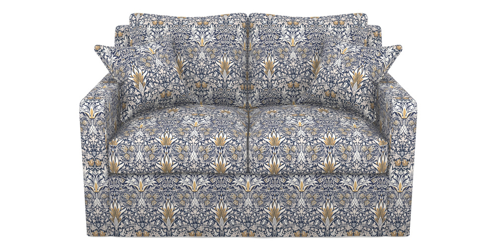 Product photograph of Stopham Sofa Bed 2 Seater Sofa Bed In William Morris Collection - Snakeshead - Indigo Hemp from Sofas and Stuff Limited