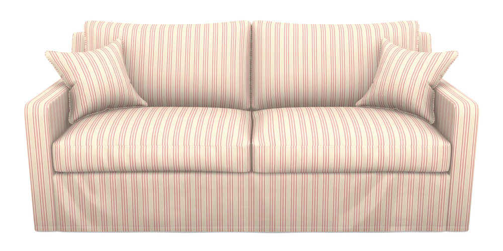 Product photograph of Stopham Sofa Bed 3 Seater Sofa Bed In Cloth 22 - Racing Stripes Ayr - Cherry from Sofas and Stuff Limited