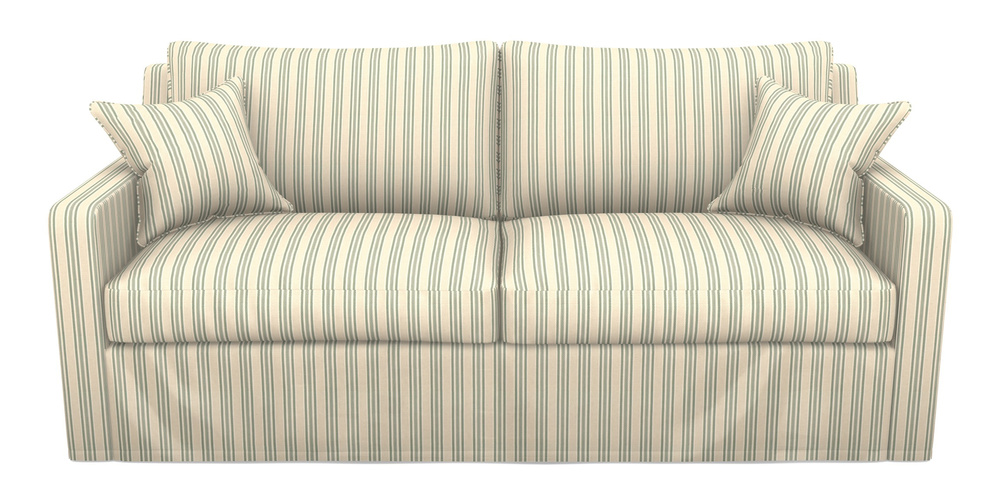 Product photograph of Stopham Sofa Bed 3 Seater Sofa Bed In Cloth 22 - Racing Stripes Ayr - Mint from Sofas and Stuff Limited