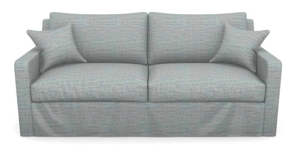 Product photograph of Stopham Sofa Bed 3 Seater Sofa Bed In Basket Weave - Blue from Sofas and Stuff Limited