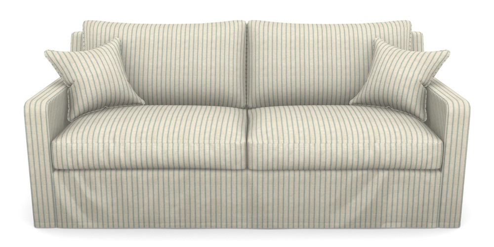 Product photograph of Stopham Sofa Bed 3 Seater Sofa Bed In Cloth 18 Stripes - Ticking - Basil from Sofas and Stuff Limited