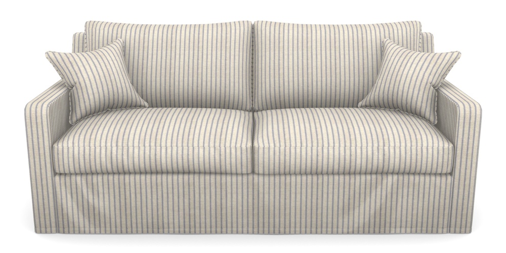 Product photograph of Stopham Sofa Bed 3 Seater Sofa Bed In Cloth 18 Stripes - Ticking - Indigo from Sofas and Stuff Limited