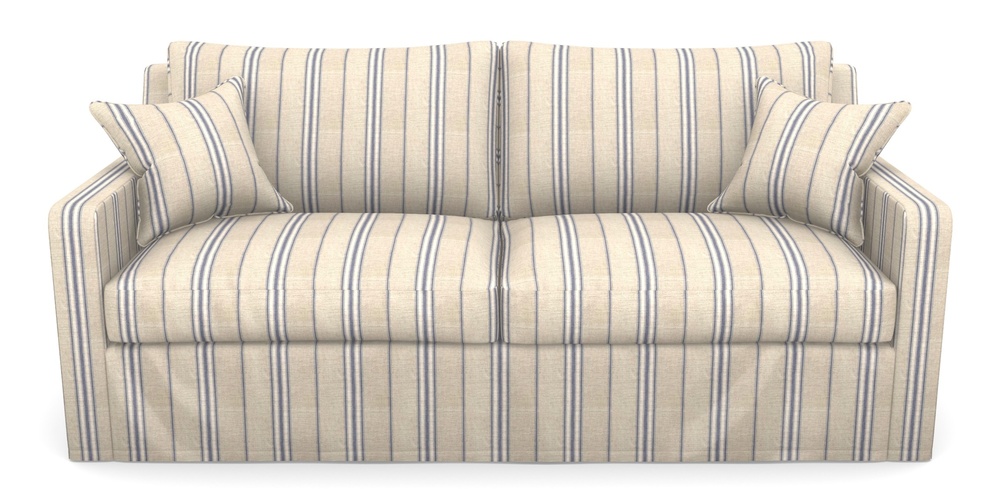 Product photograph of Stopham Sofa Bed 3 Seater Sofa Bed In Cloth 18 Stripes - Regimental - Indigo from Sofas and Stuff Limited