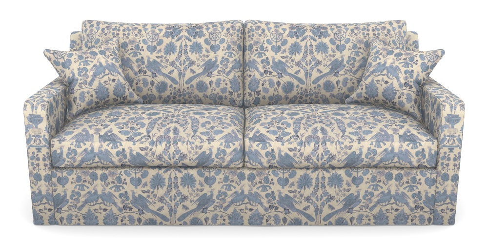 Product photograph of Stopham Sofa Bed 3 Seater Sofa Bed In V A Brompton Collection - Coromandel - Morning Blue from Sofas and Stuff Limited